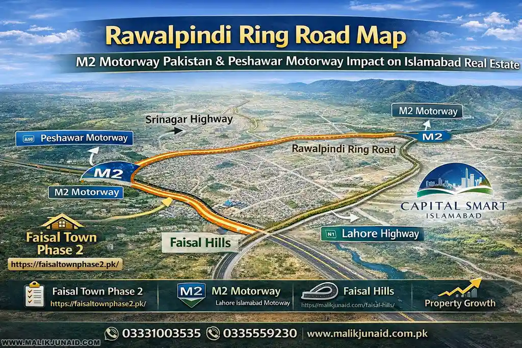 Rawalpindi Ring Road Map and M2 Motorway Pakistan – Impact on Islamabad Real Estate