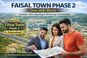 Faisal Town Phase 2 Overseas Block – Location, NOC Meaning in Pakistan, and Motorway Connectivity Guide
