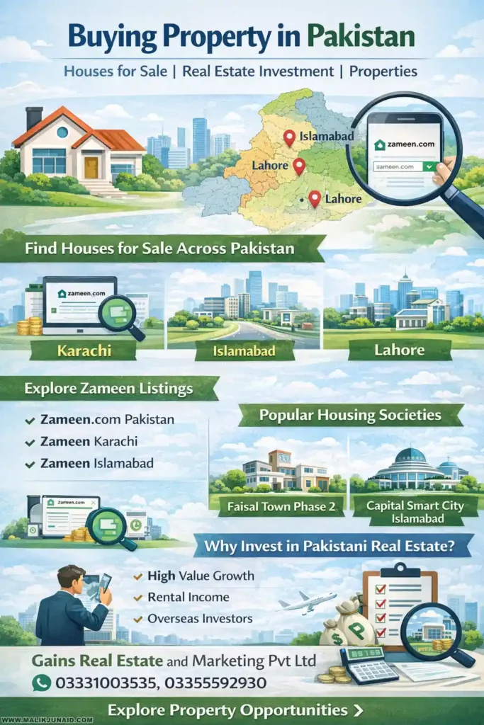 Buying Property in Pakistan: Houses for Sale, Real Estate Investment and Zameen Listings Guide