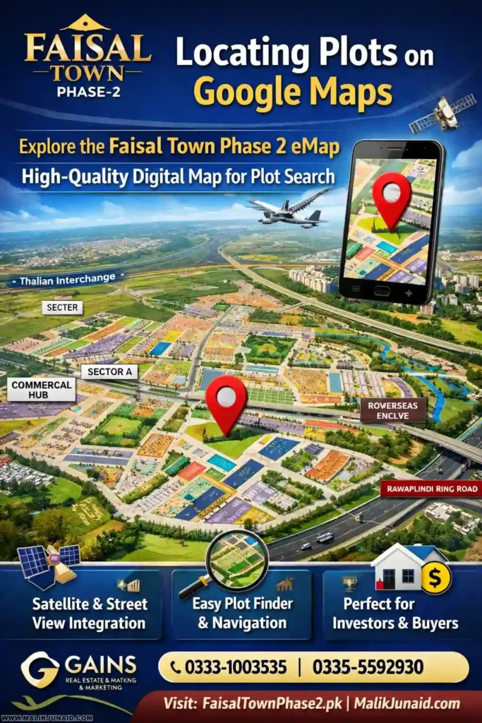 Faisal Town Phase 2: High-Quality Emap and Plot Locator Guide
